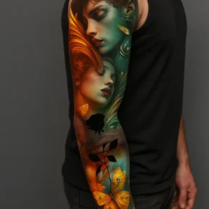 Inner Sleeve in Color with Resident Artists